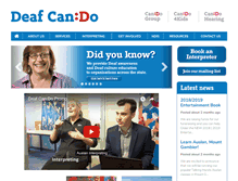 Tablet Screenshot of deafcando.com.au